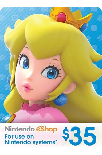 Tarjeta Eshop - Gift Card Nintendo 35 Usd - Cuenta Eeuu
