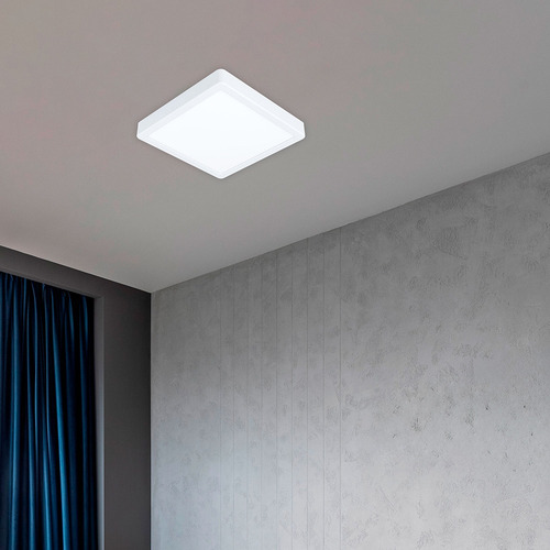 Foco Sobrepuesto Metal Fueva Led 21x21cm cálida 17W 2000Lm IP20