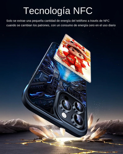 Funda Inteligente Para iPhone 14,15 Pro Max Smart Nfc Case