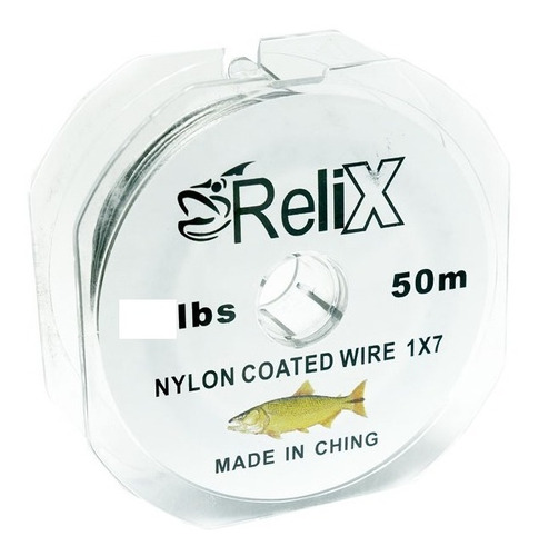 Cable De Acero Pesca Relix 40lbs Rollo 50mts