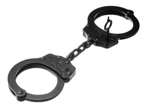 Algemas Policial Profissional Aço Carbono- Invictus Cor Preto