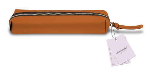 Cartuchera Urban Small 3d Elegante Cuero Reciclado Color Mattone