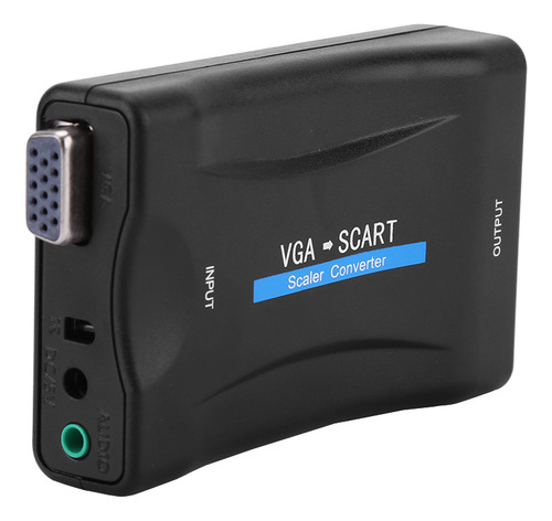 Convertidor De Vídeo, Adaptador Vga A Scart Usb Con Mando A
