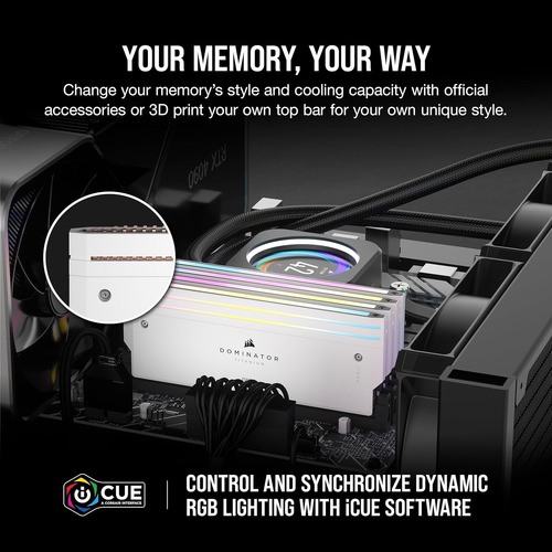 Corsair Dominator Titanium Rgb Ddr5 Ram 96 Gb 6600 Mhz Cl32