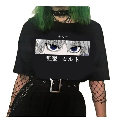 Playera De Manga Corta Para Mujer De Dibujos Animados Anime