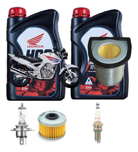 Kit Service Honda Cbx250 Twister Filtros Lamp  Bujia Aceite