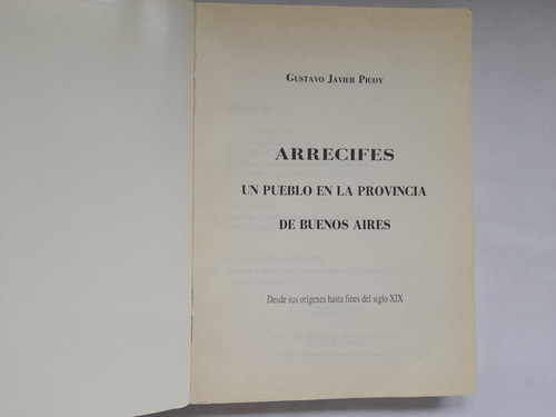 Arrecifes, Un Pueblo En La Pcia De Buenos Aires. G. Picoy (Usado)