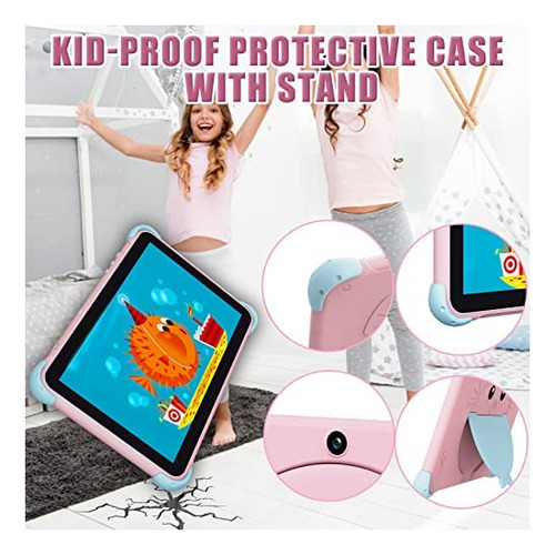 Tableta Tablet Infantil De 10.1 Pulgadas Rosado