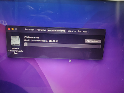 Disco Sólido Ssd Macbook A1466 A1465 A1502 A1398 2013-2017 Negro (Usado)