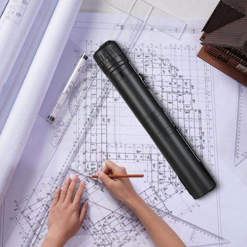 Tubo Expandible Para Carteles, Tubos Para Pintar, Negro