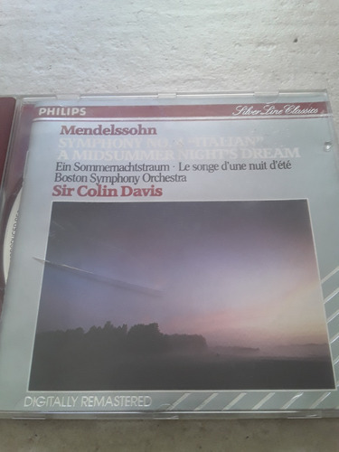 Mendelssohn - Symphony 4 Colin Davis Italian - Cd / Kktus 