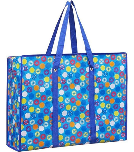 Sacolão Bolsa Com Zíper Reforçado Impermeável Viagem Feira