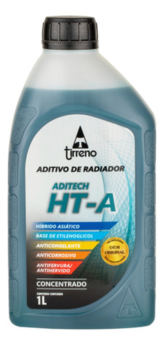 Aditivo Hibrido Concentrado Azul Esverdeado Tirreno 1l