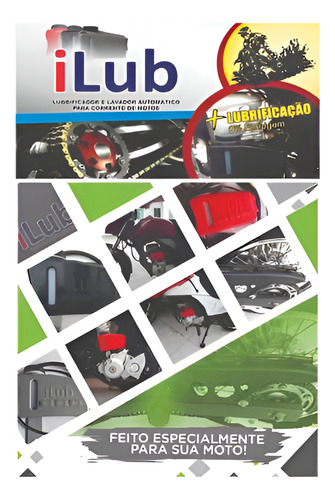 Lubrificador De Corrente De Moto Automático Ilub Óleo Graxa