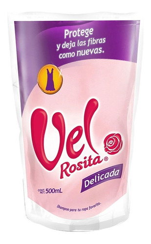  Shampoo Para Ropa Vel Rosita Delicada Doypack 500 Ml