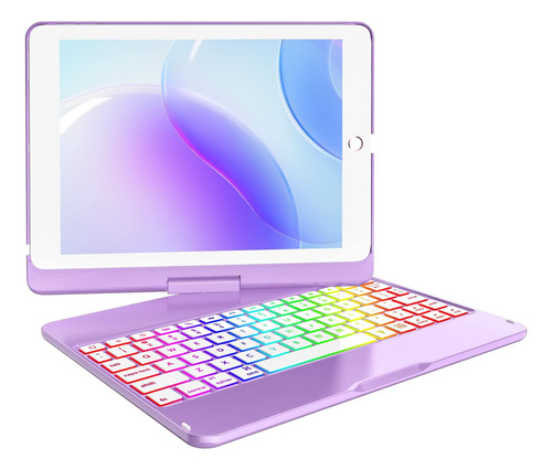 Funda Con Teclado Mmk / Para iPad 9.7  / Purple