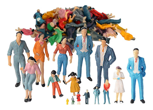 Figuras Pintadas À Mão, Poses Variadas, Mesa 100pcs 200º