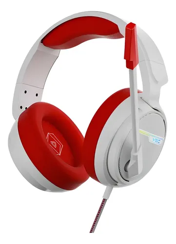 Auriculares PC Gamer VSG Pentagon Rojo Stereo USB 2.0