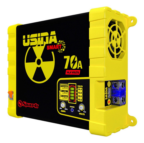 Imagem 3 de 7 de Fonte Carregador Automotiva Usina 70a Battery Meter Smart