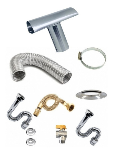 Kit Instalação Completo Compatível Com Aquecedor E27 Rinnai