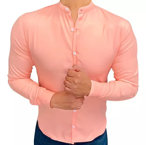 Camisas Vestir Color Salmon | MercadoLibre 📦