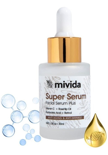 Mivida Super Suero Todo En Uno Cara Cuello Retinol Hialuróni