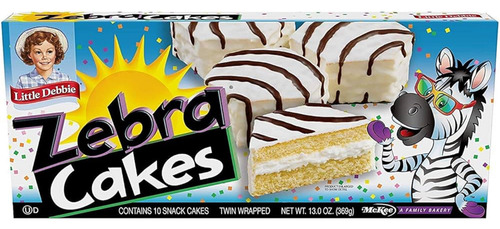 Zebra Cakes Little Debbie Panesitos Galletas 1 Caja Pastel