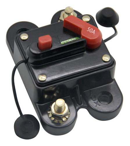 Disyuntor 50a 12-24v Cc Reinicio Manual Para Motor Arrastre