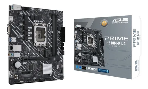 Placa ASUS Prime H610M-K D4 CSM DDR4 Intel LGA1700 HDMI