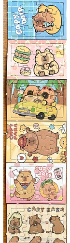 Capibara Mini Puzzle Sorpresa Cumpleaños Pack 20 Set (100 U)