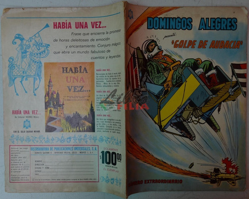 Comic Núm. 617 De Domingos Alegres (1966) Editorial Novaro (Usado)