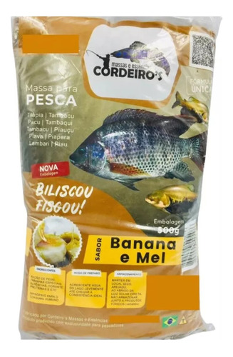 05un. Massa Cordeiro 500g Banana Com Mel - Oferta