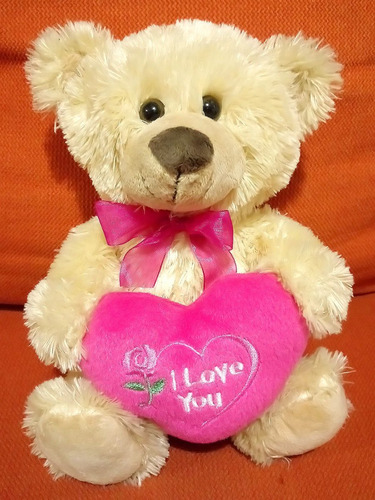 Lindo Oso Osito Peluche Con Corazón I Love You Kellytoy 22cm