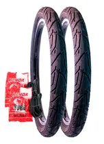 Comprar Par Pneu Aro 20x1.95 Praieiro Levorin Balão + 2 Câmaras Ar Cor Preto