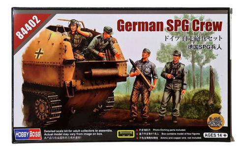 Soldados Tripulacion Spg 1/35 Hobbyboss 84402 Maqueta Armar