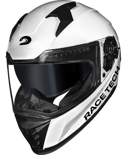 Capacete Race Tech Volt Branco Tamanho 58
