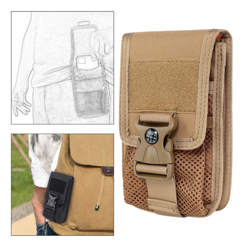 Bolsa De Cintura Bolsa De Utilidad, Compacta, Caqui