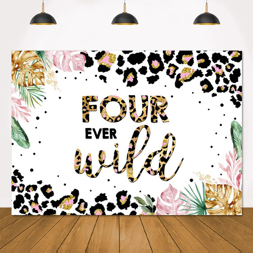 Lofaris Four Ever Wild Cumpleaño Telon Fondo 4º Safari Selva