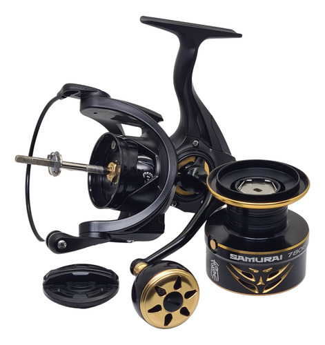 Imagen 5 de 9 de Reel Frontal Caster Samurai 5806 Río Mar Cast 6 Rulemanes