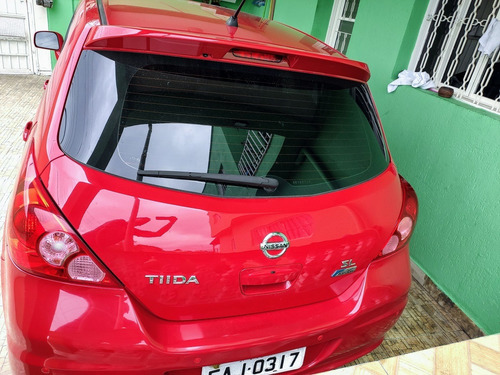 Nissan Tiida 1.8 Sl Vermelho Automático Flex Teto Solar