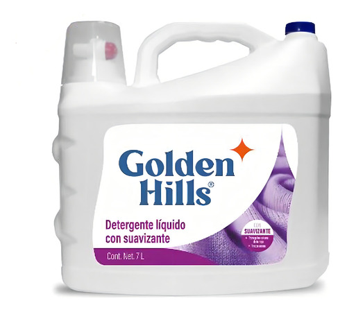 Detergente Liquido Con Suavizante Golden Hills 7 Lt