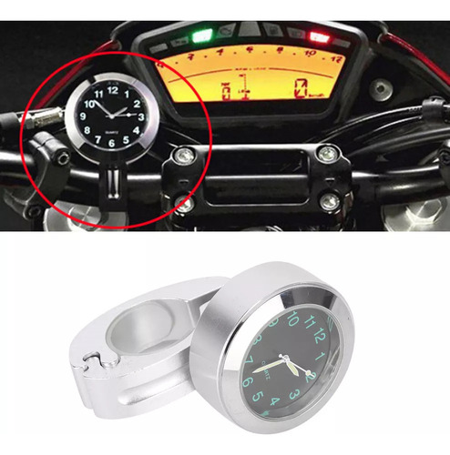 D Reloj De Manillar De Motocicleta Resistente Al Agua A