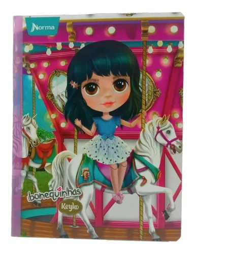 Cuaderno Cosido Cuadriculado Bonequinhas X 100 Hojas Norma