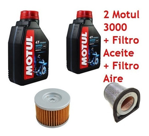 Combo Service Motul 3000 Y Filtros Cbx 250 Twister Jm Motos