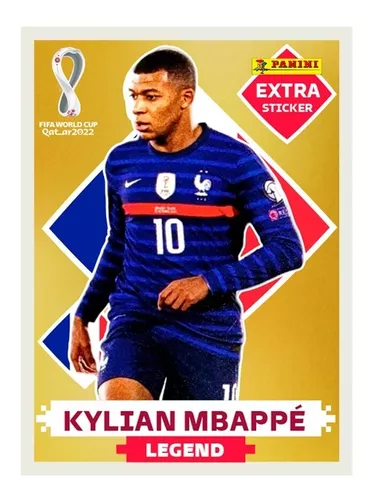 Figurinha Kylian Mbappé Legend Copa 2022 Bordo - Escorrega o Preço