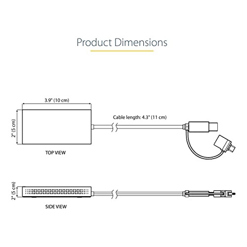 Startech.com Adaptador Usb 3.0 O Usb-c A Hdmi Dual Para Wind