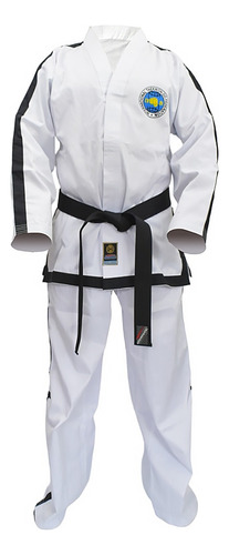 Dobok Taekwondo Traje Logos Bordados 4 Dan Itf Gran Marc Tkd