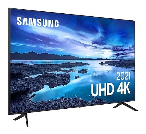 Imagem 1 de 10 de Smart Tv 60'' Crystal 4k 60au7700 Uhd Alexa Built In Samsung