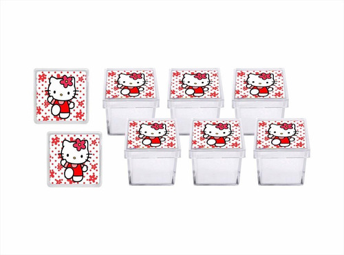 20 Caixinhas Hello Kitty Vermelho