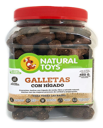 Natural Toys Galletas Para Perro Con Higado 450 Grs